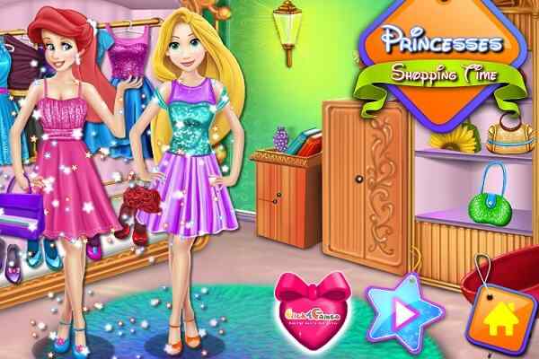 Princesses Shopping Time games