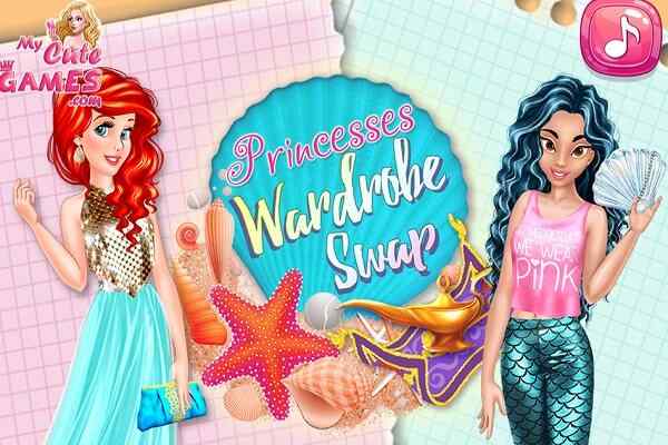 Jasmine and Ariel Wardrobe Swap games