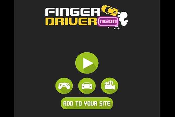 Finger Driver Neon games