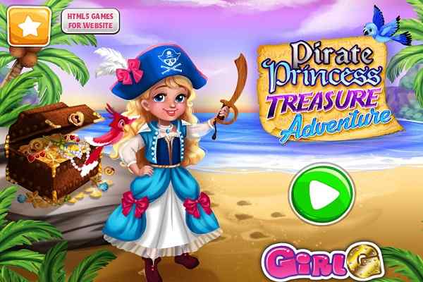 Pirate Princess Treasure Adventure games