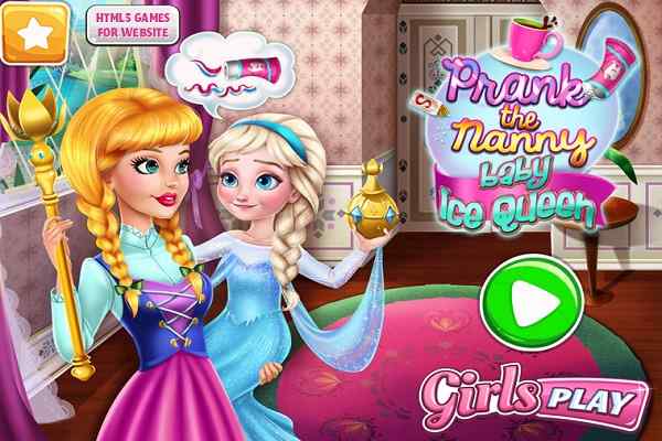 Prank the Nanny Baby Ice Queen games