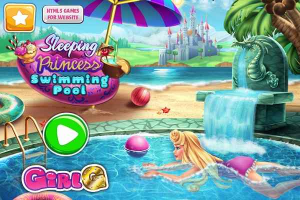 Sleeping Princess Swimming Pool games