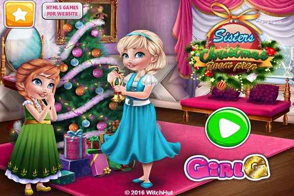Sisters Christmas Room Prep games