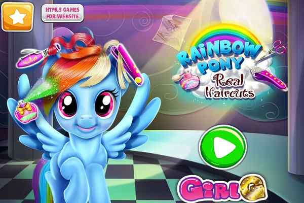 Rainbow Pony Real Haircuts games