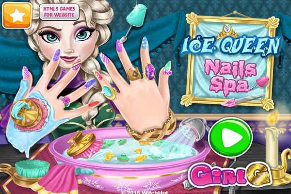 Ice Queen Nails Spa games