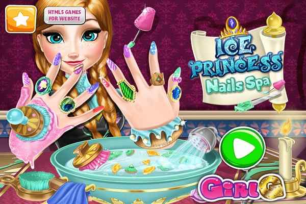 Ice Princess Nails Spa games