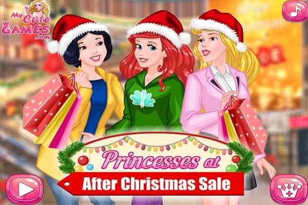 Princesses at After Christmas Sale games