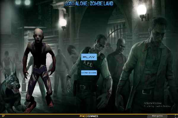 Lost Alone Zombie Land games