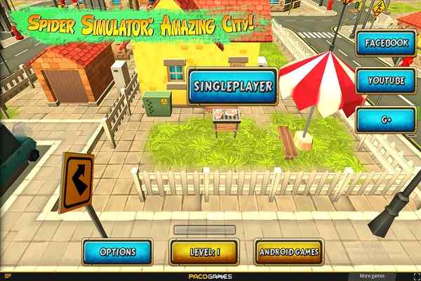 Spider Simulator Amazing City games