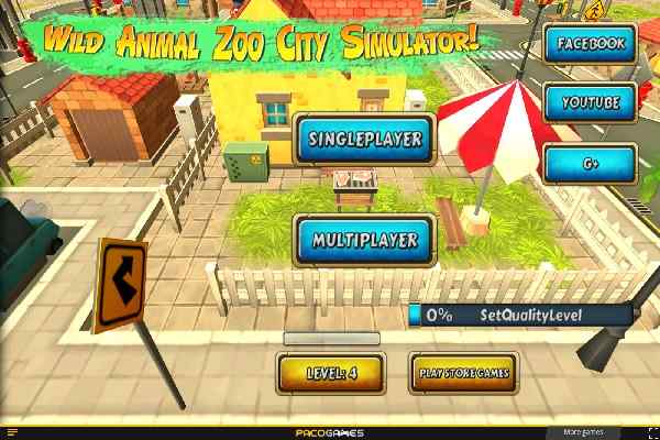 Wild Animal Zoo City Simulator games