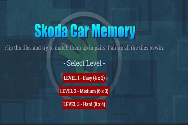 Skoda Car Memory games
