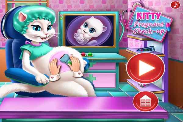 Kitty Pregnant Checkup games