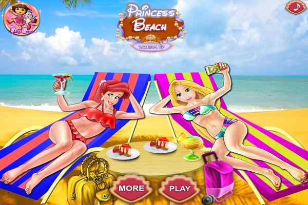 Princesses Beach Day games