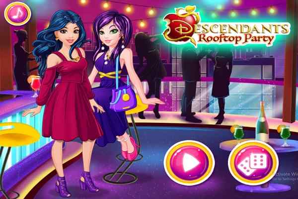 Descendants Rooftop Party games