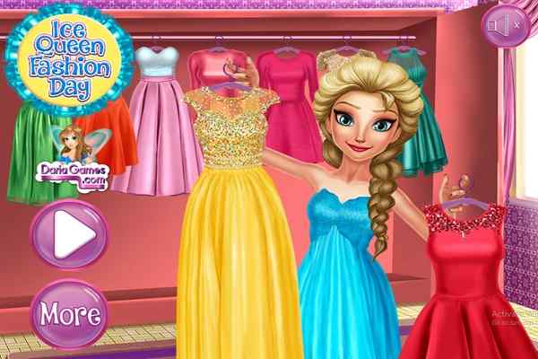 Ice Queen Fashion Day H5 games