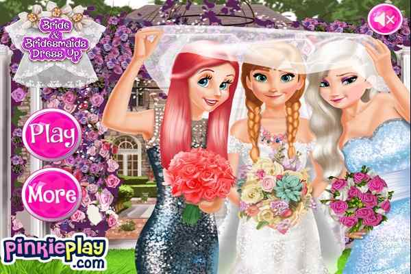 Bride and Bridesmaides Dress up games