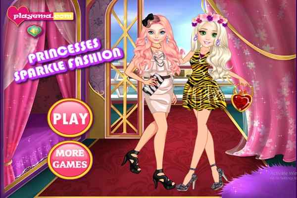 Princesses Sparkle Fashion games
