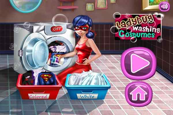 Ladybug Washing Costumes games