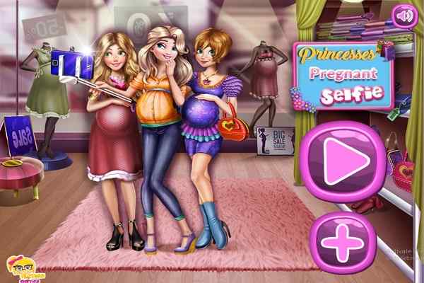 Princesses Pregnant Selfie games