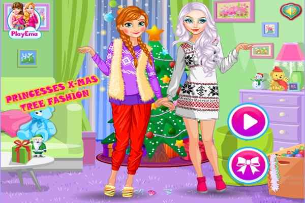 Princesses XMas Tree Fashion games