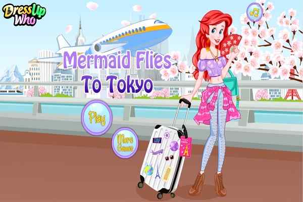 Mermaid flies to Tokyo games