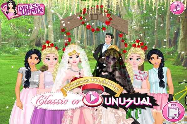 Princess Wedding Classic or Unusual games