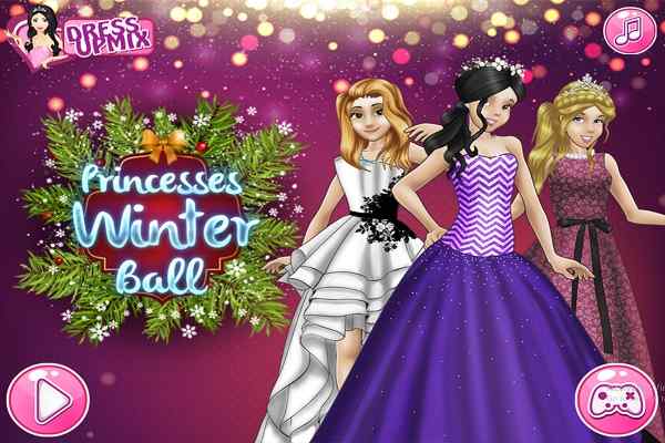 Princesses Winter Ball games