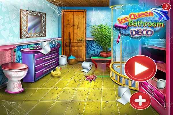 Ice Queen Bathroom Deco games