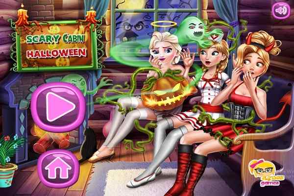 Scary Cabin Halloween games