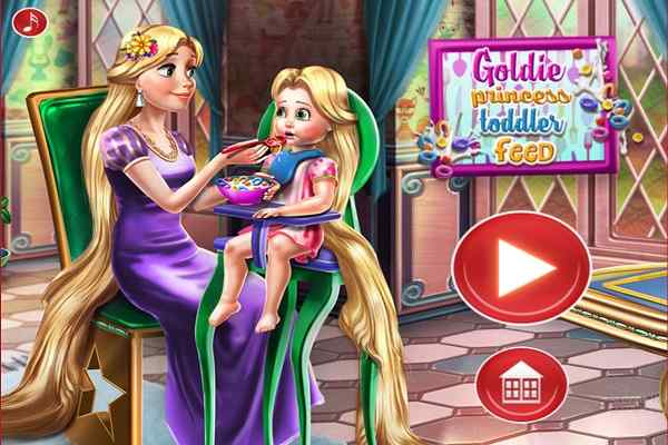 Goldie Princess Toddler Feed games