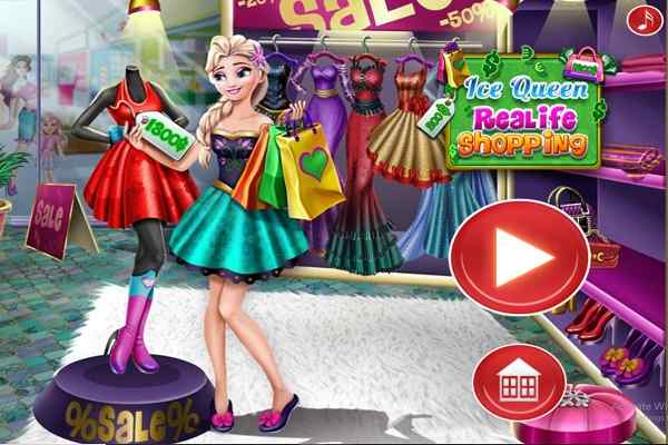Ice Queen Realife Shopping games
