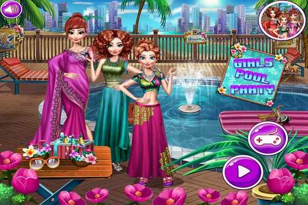 Girls Pool Party, Dressing Games Play Online Free