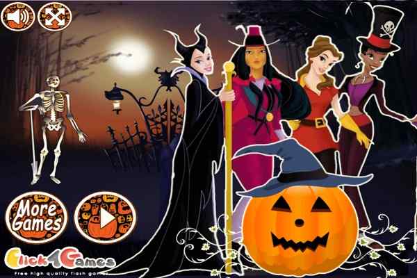 Princesses Halloween Night games