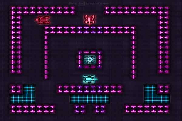 Neon Batlle Tank games