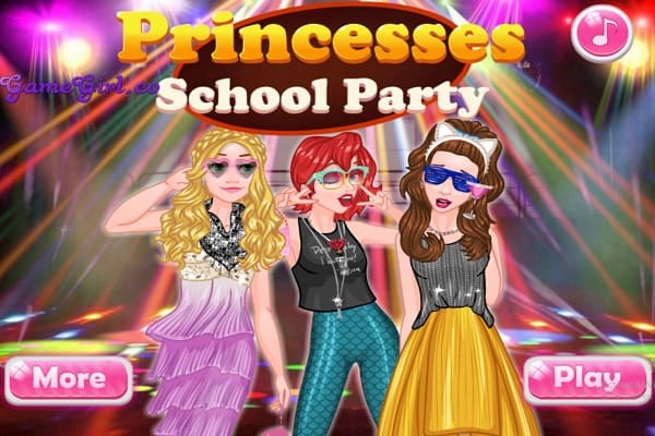Princesses School Party games