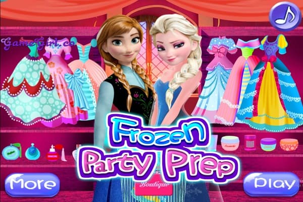 Frozen Party Prep games