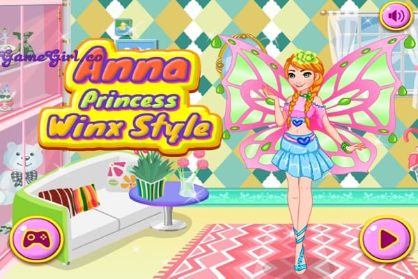 Anna Princess Winx Style games