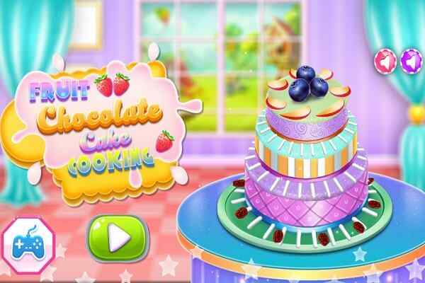 Fruit Chocolate Cake Cooking games