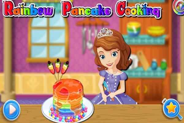 Rainbow Pancake Cooking games