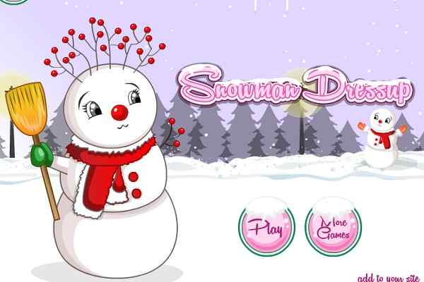 Snowman Dress Up games