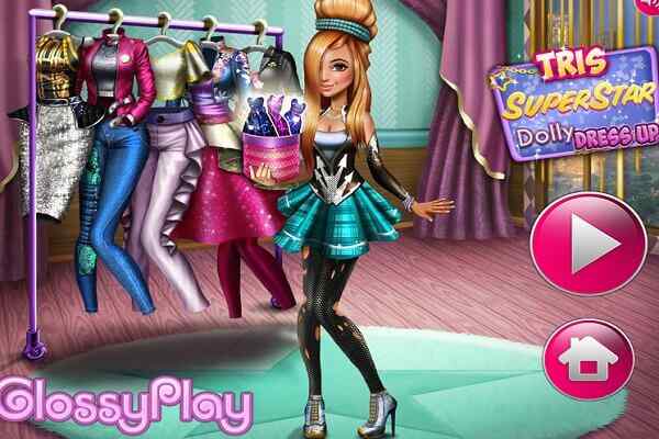 Tris Superstar Dolly Dress Up games